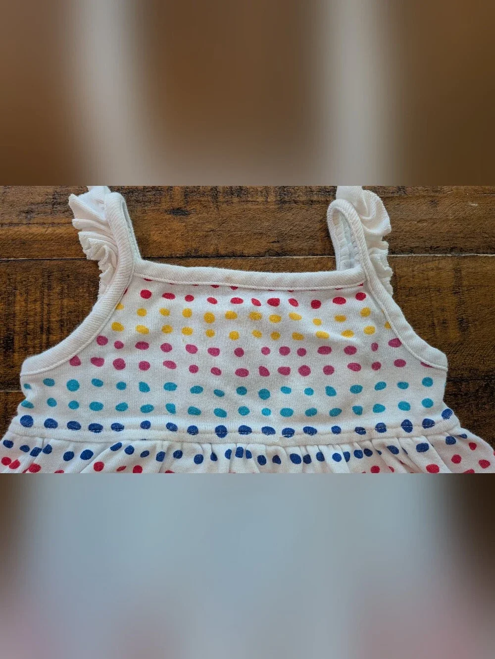 Hanna Andersson White Polka Dot Dress & Diaper Cover - Multicolor Dots, 3-6m